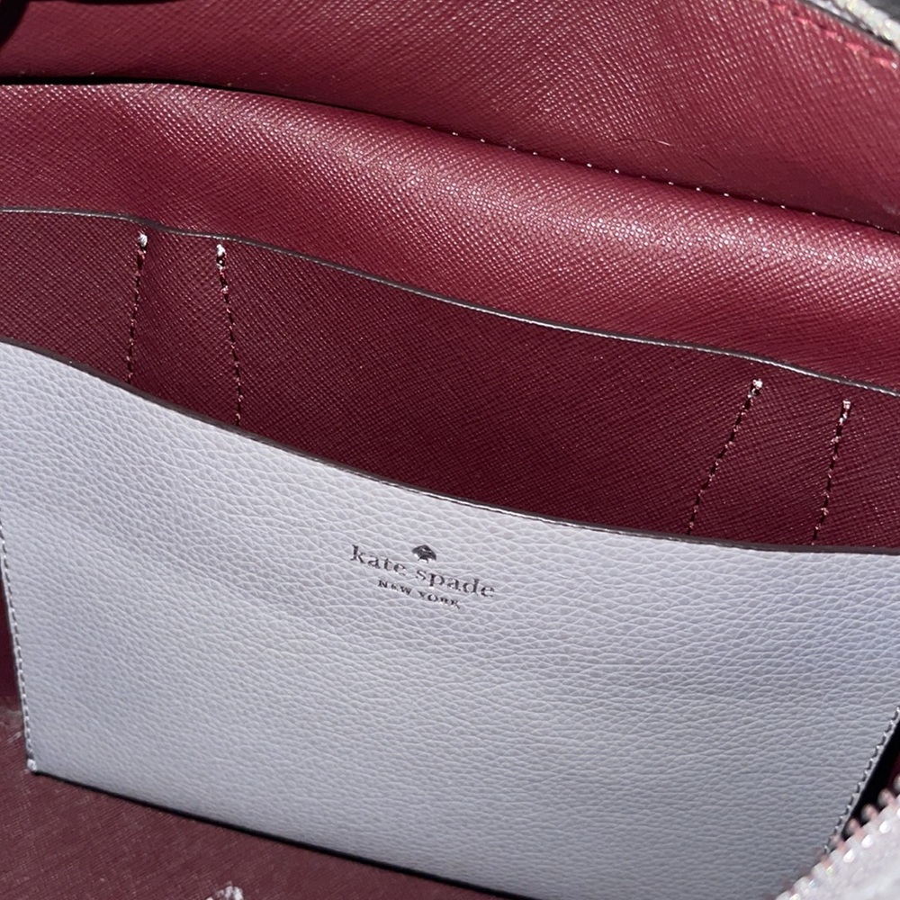 Kate Spade Eva Small Zip Top Satchel - Grey - Picture 7 of 11